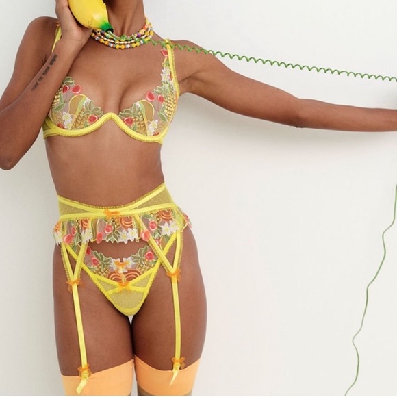 🍋For Love & Lemons Mirabelle garter belt sz S NWT - Picture 5 of 9